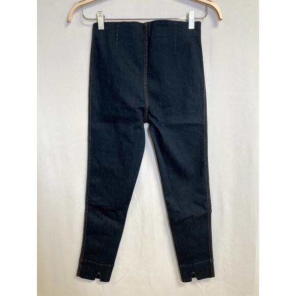 GRETCHEN SCOTT NEW Gripeless Denim Pull On Pants Dark Denim Blue Size XS - Picture 7 of 12